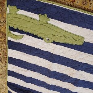 Pottery Barn Kids Crocodile toddler Blanket